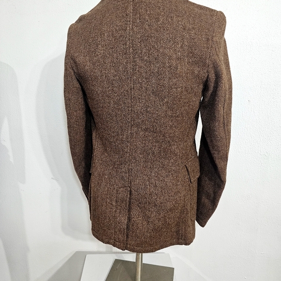 Rugby Ralph Lauren Textured Brown Blazer Suit Jacket - Picture 3 of 16